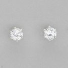 Exquisite Brand New Stud Earrings With 0.50ctw Cubic zirconia in 925 Sterling