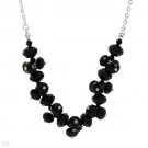 Brand New Necklace With Genuine Crystals Well Made in Silver Base metal
