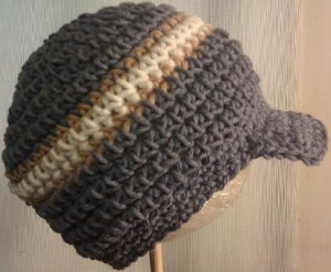 handmade crochet baby boy newsboy hat 0-3 or 3-6 months
