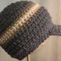 handmade crochet baby boy newsboy hat 0-3 or 3-6 months