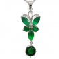 Green butterfly Pendant necklace