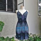 Blue Spaghetti Straps Sundress