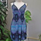 Blue Spaghetti Straps Sundress