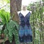 Blue Spaghetti Straps Sundress