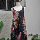 Black Floral Short Dress - Free Shipping