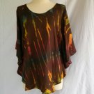 Butterfly Sleeve Tie Dye Top (A)