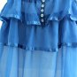 Ruffle Chiffon blue top