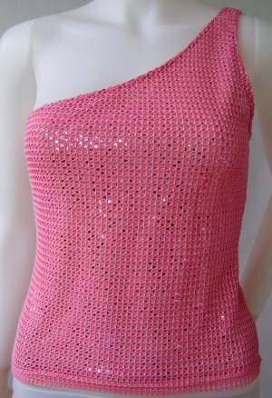 Pink disco top - asymmetric
