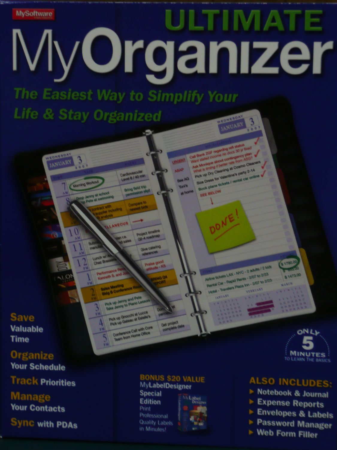 My ultimate organizer cracked