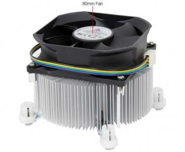 GlacialTech Igloo 1100 CPU Cooler - 80mm, 4 Pin, 3600RPM, Copper Heatsink, (1100 PWM (E))