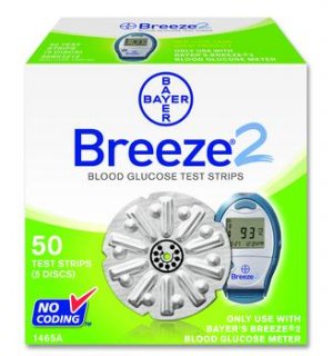 Bayer's Breeze&Acirc;&reg;2 Blood Glucose Test Strips