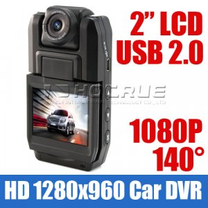 HD Car camera,Car DVR,Car Black Box,140 Degree Convex Lens,2" TFT LCD