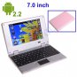 TOUCH SCREEN Pink 7inch Android Laptop Installed WiFi 4gb/256mb (Pouch Case, Charger, Mouse)