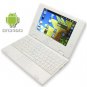 TOUCH SCREEN White 7inch Android Laptop Installed WiFi 4gb/256mb (Pouch Case, Charger, Mouse)