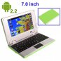 GREEN 7inch Android Tablet Laptop Netbook Installed WiFi 4gb/256mb (Pouch Case, Charger, Mouse)
