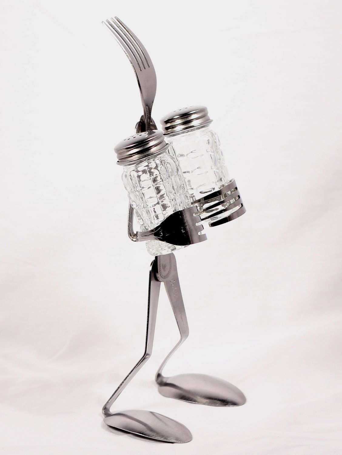 Salt and Pepper Holder - Grid Shaker - Fork