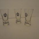 Cuervo Tequila SHOT GLASS GLASSES BARWARE SET OF 3