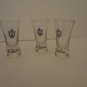 Cuervo Tequila SHOT GLASS GLASSES BARWARE SET OF 3
