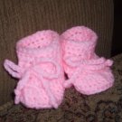 Pink Baby Booties