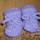 Purple Baby Booties