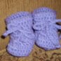 Purple Baby Booties