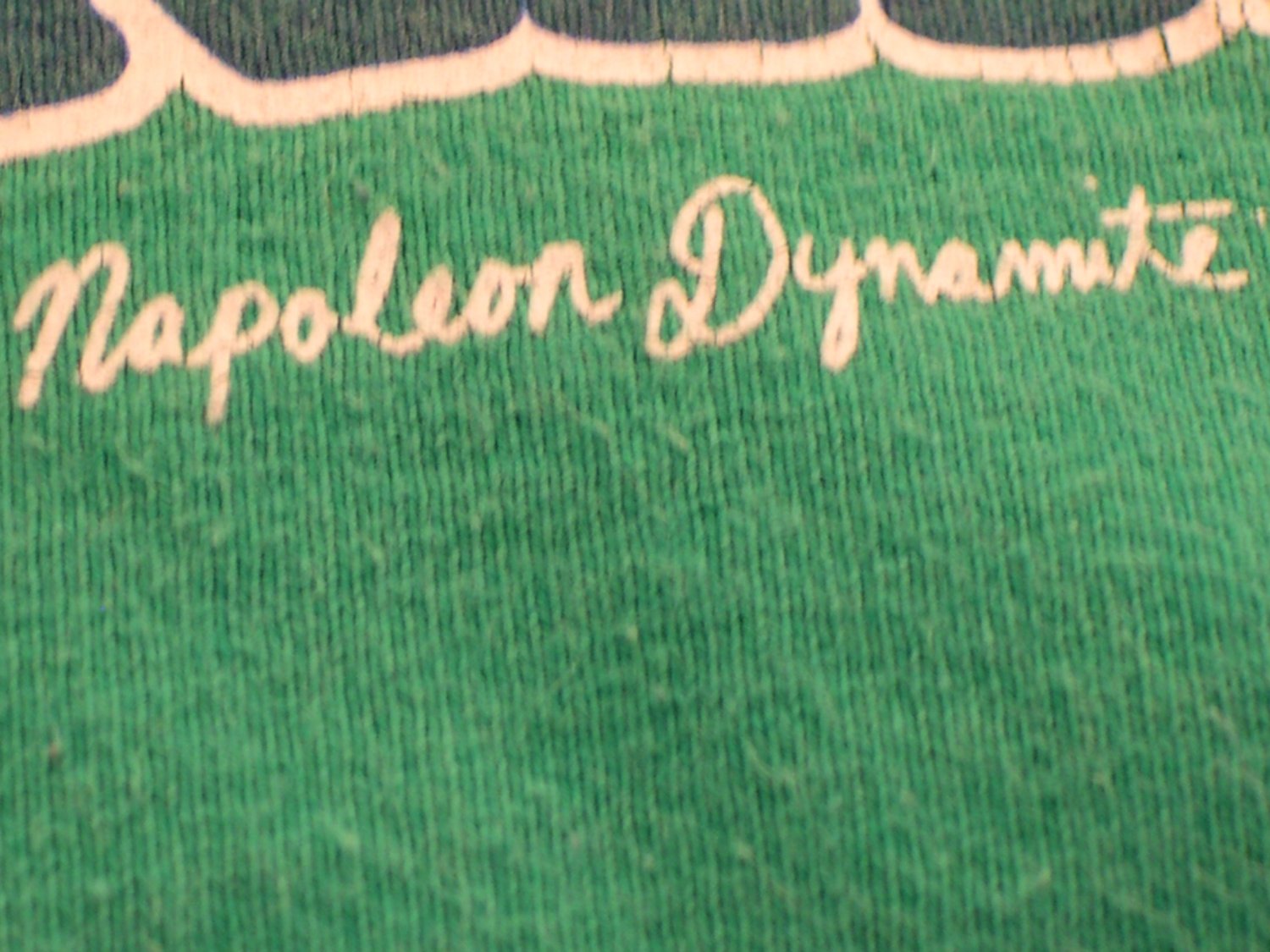 Napoleon Dynamite, "I have nunchuck skills", green, authentic tshirt