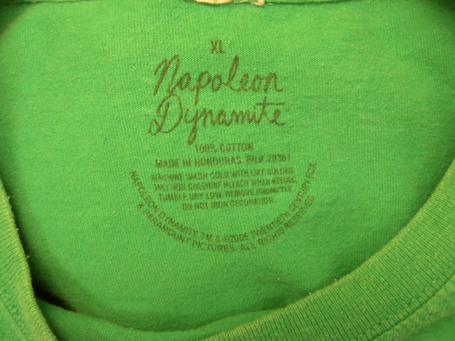 Napoleon Dynamite, "I have nunchuck skills", green, authentic tshirt