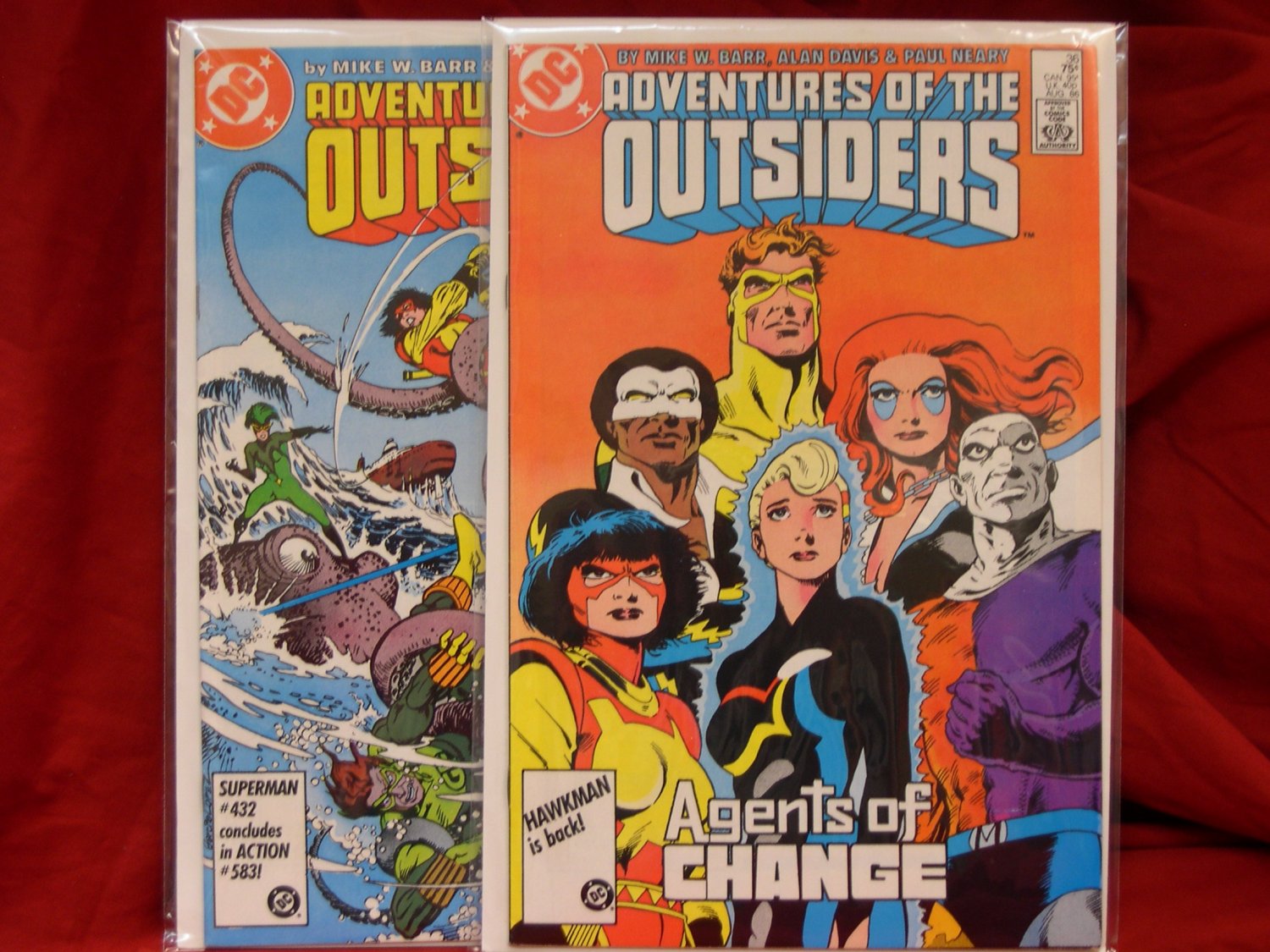 Adventures of the Outsiders # 36, 37, DC Comics 1986 VF/NM