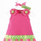 Little Sprout Ribbon Tab Dress by Mud Pie - 2 T