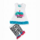 Zebra Tunic And Capri 12-18 Months by Mud Pie