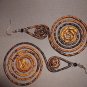 AFRICAN HAND MADE TRIBAL BANANA LEAF EARRINGS