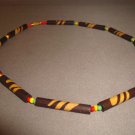 RASTA SURFER NECKLACE HAND MADE TRIBAL BEADS