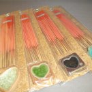 INCENSE STICKS FOR MEDITATION PACK OF 40 WITH 4 CLAY HOLDERS GERANIUM SCENT