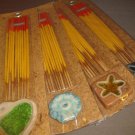 INCENSE STICKS FOR MEDITATION PACK OF 40 WITH 4 CLAY HOLDERS GARDENIA SCENT