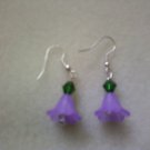 Purple Flower Earrings