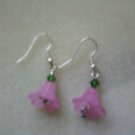 Pink Flower Earrings