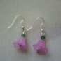 Pink Flower Earrings