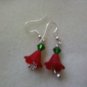 Red Flower Earrings