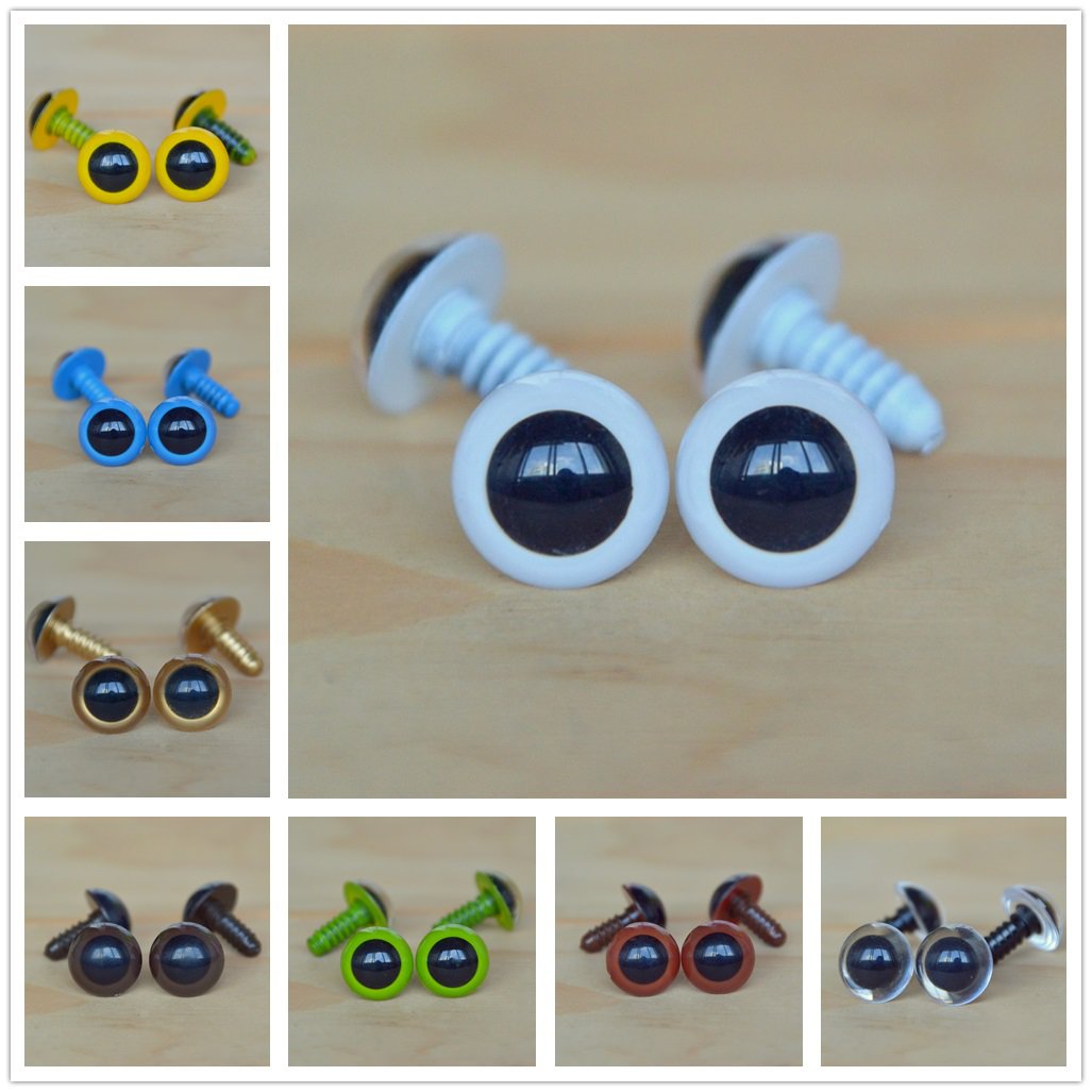 Colorful Big Safety Eyes Plastic Doll Eyes / Safety Eyes / Amigurumi Eyes