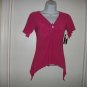 New Dynamite Size Medium Pink Stretch Shirt