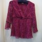 Faded Glory Size Small 4/6 Rose with Design Shirt
