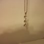 18" Rhinestone Three Solitaire Pendant Necklace