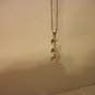 18" Rhinestone Three Solitaire Pendant Necklace