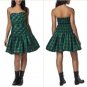NWT Luella Bartley for Target Dark Green Navy Blue Tartan Check Party Dress M/L 13