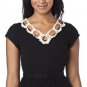 NWT Libertine for Target Black with Cream Cutout Lace Neckline Crepe Dress XS S