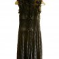 Cocoon Dressy Black Stretch Lace Cocktail Party Occasion Dress /w Satin Bows XXS