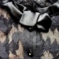 Cocoon Dressy Black Stretch Lace Cocktail Party Occasion Dress /w Satin Bows XXS
