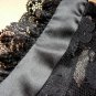 Cocoon Dressy Black Stretch Lace Cocktail Party Occasion Dress /w Satin Bows XXS