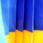NWT Sunny Yellow & Sky Blue Colorblock Lightweight Pleated Cheerleader Dress S M