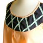 NWOT Peach / Navy Blue / Mint Green Colorblocked Applique Shell Top Blouse XS S
